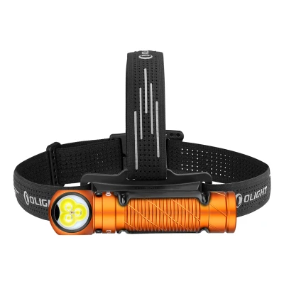 Abbildung von Olight Perun 3 Taschenlampe Stirnlampe Aufladbar Orange