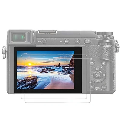Abbildung von JJC (2 Stück) Displayschutzfolie aus Gehärtetem Glas für Panasonic GH7/GH6, GX85/GX80 FZ2000/FZ2500 G7/FZ300 G80/G85 LX10/LX15 ultradünn HD Hohe Härte Bruchsicher Blasenfrei