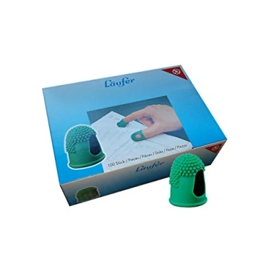 Abbildung von Läufer 77319 Blattwender Größe 3, Ø 17 mm, grün, Latex frei, mit feinen Gumminoppen, Schachtel 100 Stück