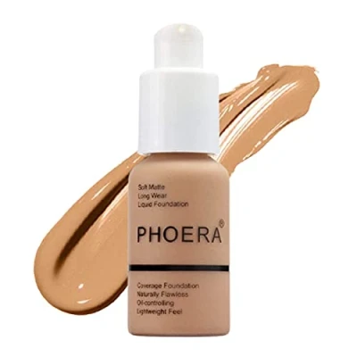 Abbildung von Glamza Phoera Foundation Concealer Make up volle Deckung Matte Brighten Long Lasting UK (105 Sand)