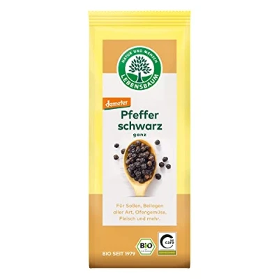 Abbildung von Lebensbaum Pfeffer, schwarz, ganz, 3er Pack (3 x 50 g) Bio