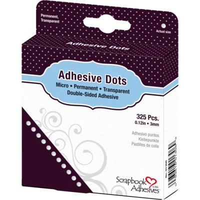 Abbildung von Scrapbook Adhesives Micro by 3L Klebepunkte Duerhaft, Kunststoff, Clear, 325