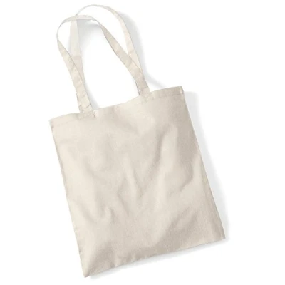 Abbildung von Westford Mill Baumwoll Tragetasche mit langen Henkeln One Size,Sand