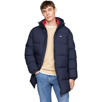 Abbildung von Tommy Jeans Essential DOWN Parka Winterjacke, Herren, Größe: XXL, Dark night navy