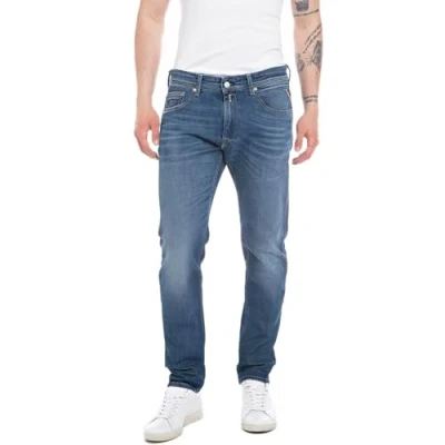 Abbildung von Replay Willbi Pants Jeans Tapered Fit, Herren, Größe: 29x30, Medium blue