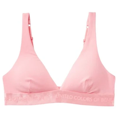 Abbildung von United Colors of Benetton Triangel BH, Damen, Größe: Large, Pink