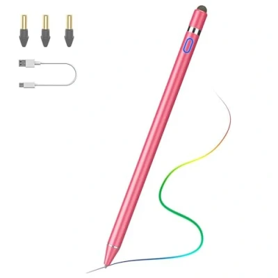 Abbildung von TiMOVO Stylus Stift für iPad, Apple Pencil 2018 2024 iPad 10/9/8/7/6, Pro 13/12.9/11&#039;&#039;,iPad Air 3/4/5/6, 11/13 Zoll 2024,iPad Mini 6/5 Palm Rejection Pen 1 Gen. Pink
