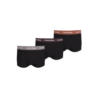 Abbildung von Calvin Klein Underwear LOW RISE Trunk 3 PACK Panties, Herren, Größe: Medium, Rock ridge/fudge