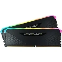 Abbildung von Corsair Vengeance RGB RS 16 GB (2 x 8 GB) DDR4 3.600MHz C18 Arbeitsspeicher (Dynamische Beleuchtung, Kompatibilität mit Intel &amp; AMD 300/400/500 Series) Schwarz