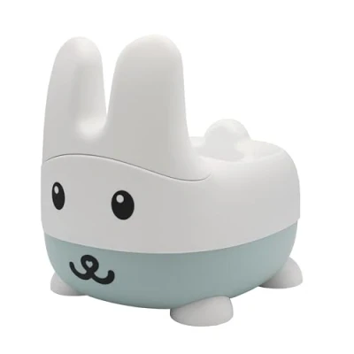 Abbildung von Bunny Trainingstöpfchen mit Rückenlehne, abnehmbarer Schüssel und Deckel (Grün)