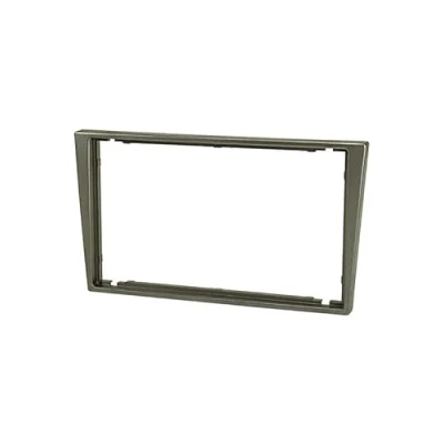 Abbildung von Audioproject A386.2 Autoradio Radioblende 2 DIN kompatibel für Opel Corsa C Combo Omega B Astra Vectra Meriva Agila Zafira Vivaro Doppel Einbaurahmen dunkelgrau metallic