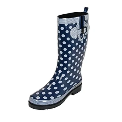 Abbildung von Madsea Gummistiefel, Damen, Größe: 38, Dunkelblau/ weiß Schuhe