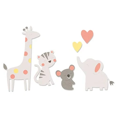 Abbildung von Bigz Stanzschablone Zoo Freunde von Olivia Rose