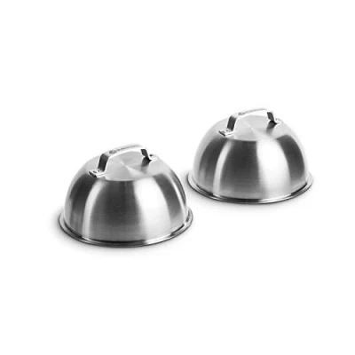 Abbildung von BURNHARD Burgerpresse Burgerglocken 2 er Set, Edelstahl