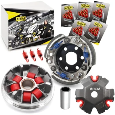 Abbildung von Area1 Tuning Variomatik Set + Kupplung für 50ccm 2 Takt. kompatibel mit Speedfight 3 4 Jetforce Citysta, Django Elystar Ludix Kisbee Looxor New Vivacity TKR Streetzone