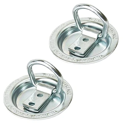 Abbildung von 2x Zurrmulde Klappöse mit Ring klappbar Einbau 250daN 250kg zur Ladungssicherung