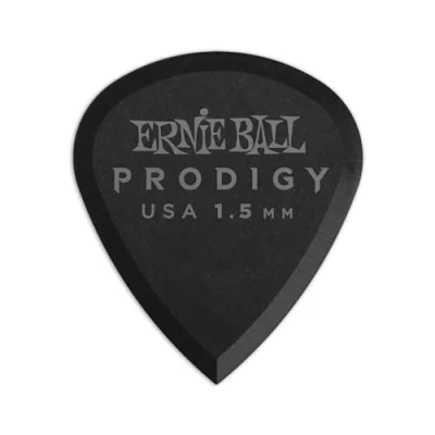 Abbildung von Ernie Ball 1,5 mm Mini Prodigy Plektren, 6er Pack, Schwarz
