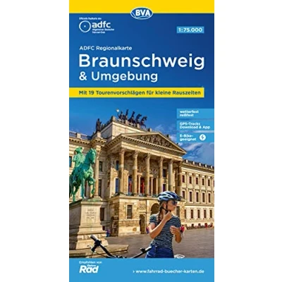Abbildung von ADFC Regionalkarte Braunschweig und Umgebung, 1:75.000, mit Tagestourenvorschlägen, reiß wetterfest, E Bike geeignet, GPS Tracks Download (ADFC 1:75000)