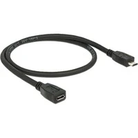 Abbildung von Delock 83567 Verlängerungskabel USB 2.0 Typ micro B Stecker... Computer Kabel, USB,