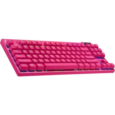 Abbildung von Logitech G PRO X TKL Lightspeed kabellose Gaming Tastatur Magenta US INT&#039;L Tactile