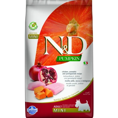 Abbildung von N&amp;D Pumpkin DOG Adult Mini Huhn &amp; Granatapfel varianten 2,5 kg