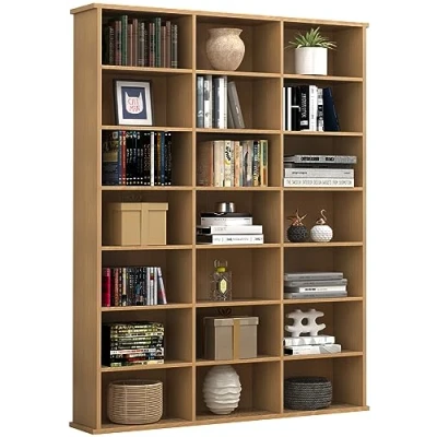 Abbildung von VCM Standregal Holz CD DVD Bücherregal Regal Megosa M, 1 tlg.