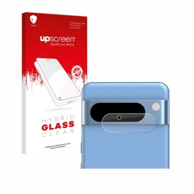 Abbildung von upscreen Schutzglas für Google Pixel 8 Pro (NUR Kameraschutz) Schutzfolie, Glas Folie [Klar, 9H Panzerschutz, Anti Fingerprint]