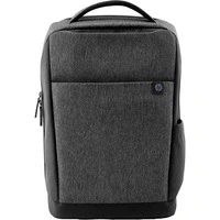 Abbildung von HP Renew Rucksack 15 Zoll Reisetasche Kofferhalterung Organizer Fächer Dunkelgrau aus Ocean Bound Plastic (OBP)