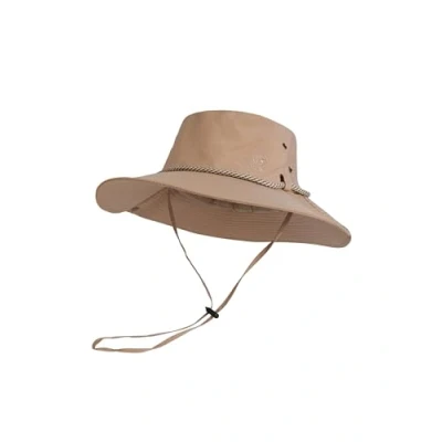 Abbildung von SCHIETWETTER Herren, Accessoire Safarihut Sammy, Sonnenhut, Sonnenschutz mit UV 50+, Buschhut, Wanderhut, breite Krempe, Kinnband Sand S/M