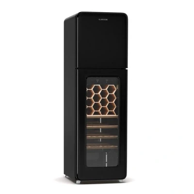 Abbildung von Klarstein Weinkühlschrank Shirley 60, für 60 Standardflaschen á 0,75l,Flaschenkühlschrank Weintemperierschrank Weinschrank Gefrierschrank