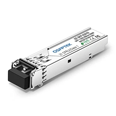Abbildung von QSFPTEK 1000Base SX Gigabit SFP Transceiver, 850nm 550m DDM 1G Modul, LC Port Multimode Mini GBIC für Cisco GLC MMD/GLC MM, Ubiquiti UF MM 1G, Netgear Mikrotik, D LINK, offene Schalter