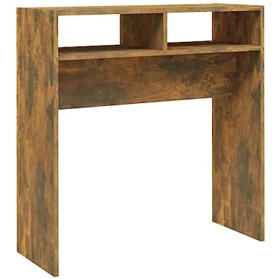 Abbildung von vidaXL Konsolentisch Konsole Beistelltisch Flurtisch Sideboard Ablagetisch Wandtisch Frisiertisch Räuchereiche 78x30x80cm Holzwerkstoff