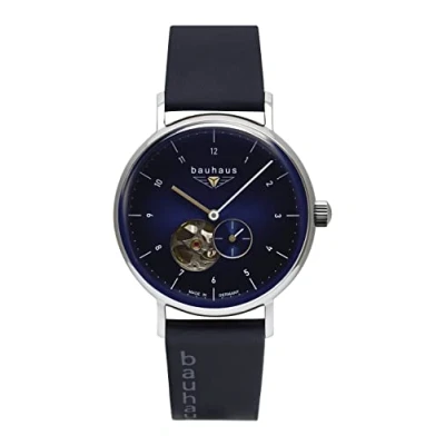 Abbildung von Bauhaus Herren Herrenuhr Automatik 2166 mit Open Heart und Lederarmband