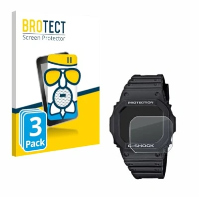 Abbildung von BROTECT Entspiegelungs Schutzglas für Casio G Shock GW M5610 1ER (3 Stück) Schutzfolie Panzer Folie Glas Matt [Extrem Kratzfest 9H, Anti Reflex]