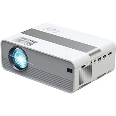 Abbildung von Technaxx Mini LED HD Beamer TX 127 HeimkinoTX 1271 200 1000Kann über AV, VGA oder HDMI mit Computer/Notebook, Tablet, Smartphone und Spielekonsolen verbunden WerdenUSB StickUSB Stick