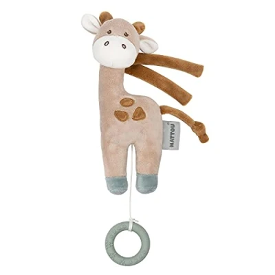 Abbildung von Nattou Mini Spieluhr aus Polyester, Giraffe Luna, Wiegelied «La Le Lu», Ca. 23 cm, Luna und Axel, Grün / Beige