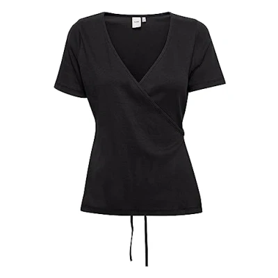 Abbildung von ICHI Oreta Strickjacke, Damen, Größe: Large, Black