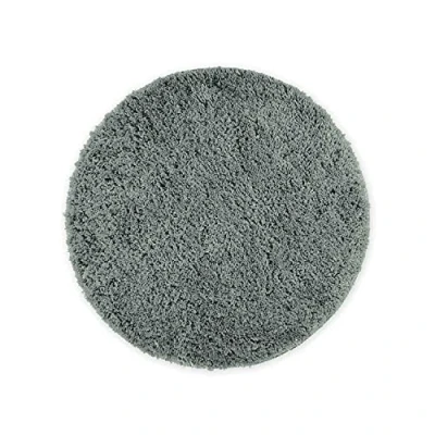 Abbildung von WohnDirect Badezimmerteppich Rund Grau Badematte rutschfest Ø 56 cm Badteppich Set rund, waschbar