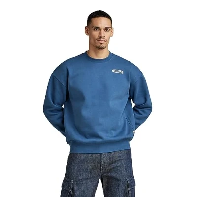 Abbildung von G STAR RAW Herren Old skool back gr loose sw, Blau (rank blue D23994 D425 868), XL