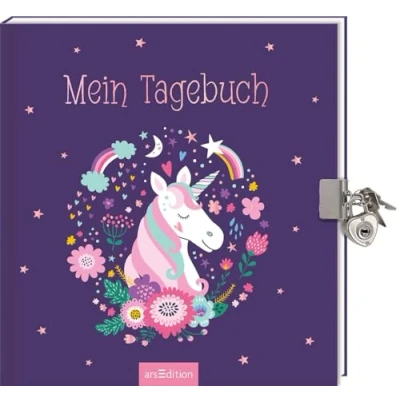Abbildung von Ars Edition Notizbuch Mein Tagebuch Einhorn (mit Schloss)