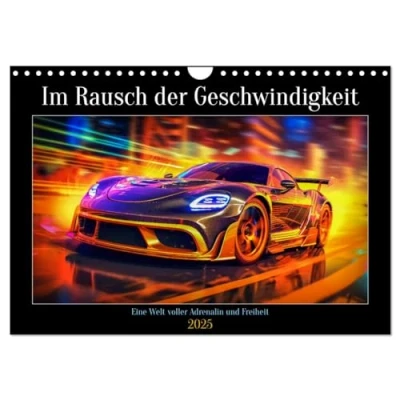 Abbildung von Im Rausch der Geschwindigkeit (Wandkalender 2025 DIN A4 quer), CALVENDO Monatskalender