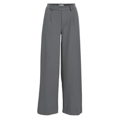 Abbildung von Object Objlisa WIDE NOOS Stoffhose, Damen, Größe: 34, Medium grey melange