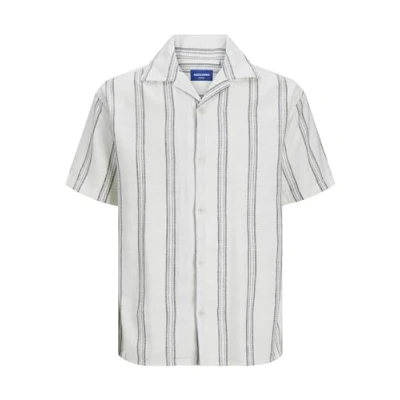 Abbildung von Jack &amp; Jones Jorcabana Stripe SS SN Hemd, Herren, Größe: Small, Cloud dancer