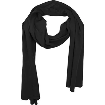 Abbildung von Build Your Brand Unisex Adult BY063 Jersey Scarf Schal, Black, one Size