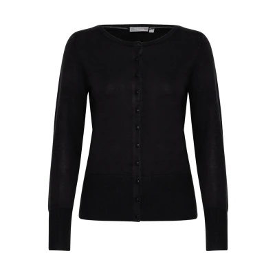 Abbildung von Fransa Zubasic Strickjacke, Damen, Größe: Large, Noos black