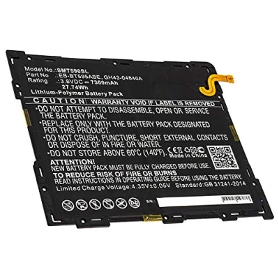 Abbildung von subtel® Ersatz Akku EB BT595ABE, GH43 04840A für Samsung SM T590 Galaxy Tab A 10.5 Wi Fi, T595 LTE 7300mAh Ersatzakku Tablet PC Batterie Tabletakku, Battery