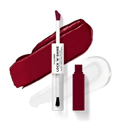 Abbildung von Wet n Wild Megalast Lock n&#039; Shine, Dual Ended Lip Color and Clear Gloss, Vitamin E Jojoba Oil Enriched Formula, Sizzling Siren Shade