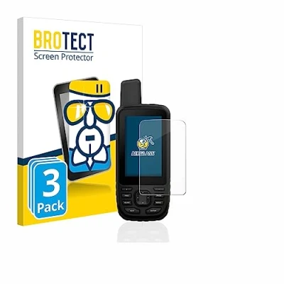 Abbildung von BROTECT Schutzglas für Garmin GPSMAP 66s / 66st (3 Stück) Schutzfolie Panzer Folie Glas [Extrem Kratzfest 9H, Anti Fingerprint, Ultra Transparent]