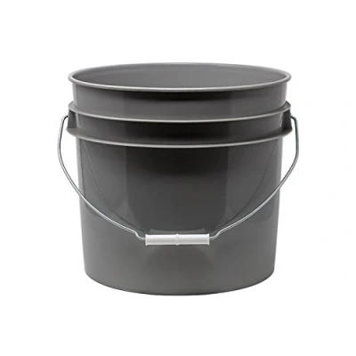 Abbildung von detailmate Wash Bucket in 3,5 Gallonen grau ohne Aufdruck, passend für Grit Guard Eimereinsatz, Washboard sowie Gamma Seal Lids (3.5 g)