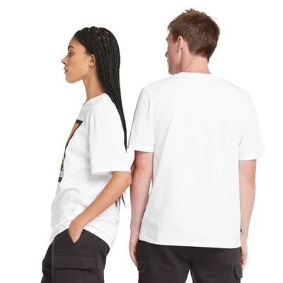 Abbildung von Timberland Tshirt print, Herren, Größe: Small, Blanc